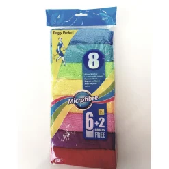 Peggy-Perfect Mikrofasertücher Multicolor 8 Stück bunt