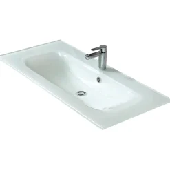 Pelipal Glaswaschtisch Trentino weiß 107 x 1,5 x 50 cm