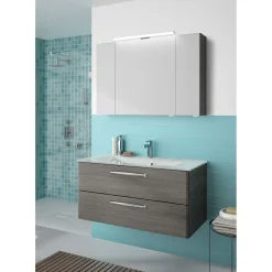 Pelipal Glaswaschtisch Trentino weiß 107 x 1,5 x 50 cm