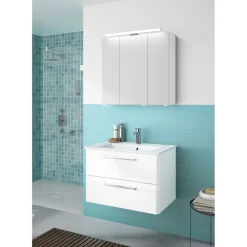 Pelipal LED-Spiegelschrank Trentino inkl Leuchtmittel weiß 75 x 70 x 20 cm