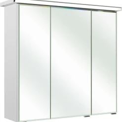 Pelipal LED-Spiegelschrank Trentino weiß gänzend 75 x 72 x 20 cm