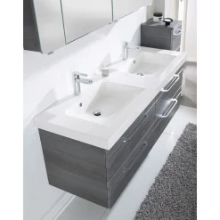 Pelipal Mineralmarmor-Waschtisch Volterra weiß Fokus 5015 148,2 x 7,6 x 50,8 cm