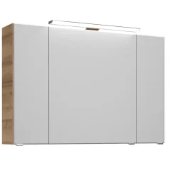 Pelipal Spiegelschrank Trentino Eiche inkl LED Leuchtmittel im Kranz