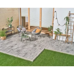 Pflaster „Natura Comfort“ weiß-anthrazit-melange