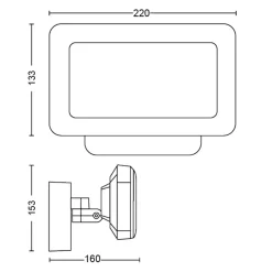 Philips Hue LED-Außenwandleuchte Welcome schwarz