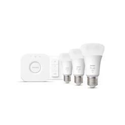 Philips Hue Starter-Set White Ambiance inkl 3 x LED-Lampe E27 und Bridge und Dimmschalter