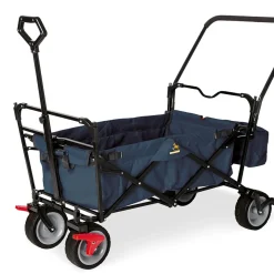 Pinolino Klappbollerwagen Paxi dlx Comfort mit Bremse, marineblau