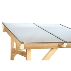 Polycarbonat-Hohlkammerplatte transparent 250 x 98 cm