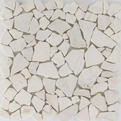 Polymosaik Biancone Marmor 28 x 28 x 0,8 cm