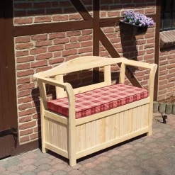 Promadino Friesenbank inkl Kissenbox und Sitzauflage