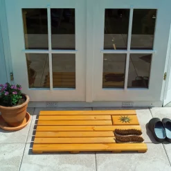 Promadino Fußabtreter mit Bürsten