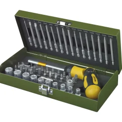 Proxxon Industrial Schraubendreher-Satz mit Knarrenschrauber 54-teilig