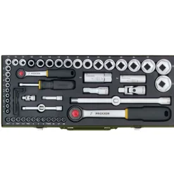 Proxxon Industrial Steckschlüssel-Satz 1/4 und 1/2 Zoll 56-teilig