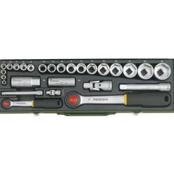 Proxxon Industrial Steckschlüssel-Satz 1/4 und 1/2 Zoll 27-teilig
