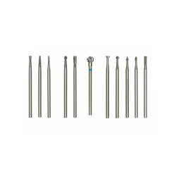 Proxxon Micromot Feinfräsersatz Wolfram-Vanadiumstahl 5- teilig Rad Kugel Kegel Zyl Elypse