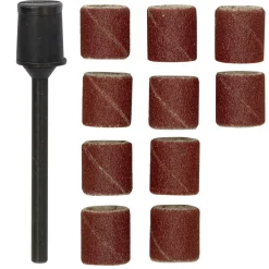 Proxxon Micromot Schleifbänder Durchmesser 10 mm 10 Stück Korn 150 mit Schleifzylinder