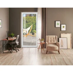 PVC-Balkontür weiß links 100 x 210 cm