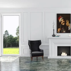 PVC-Balkontür weiß links 100 x 210 cm