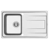 Pyramis Edelstahl-Einbauspüle ALEA 86 x 50 cm 1B 1D