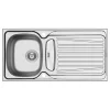 Pyramis Edelstahl-Einbauspüle Sparta 100 x 50 cm 1 1/2B 1D