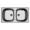 Pyramis Edelstahl-Einbauspüle Doppelbecken E78