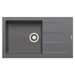 Pyramis Einbauspuele ATHLOS PLUS 86 x 50 cm 1B 1D Iron grey