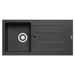 Pyramis Einbauspuele ATHLOS 86 x 43,5 cm 1B 1D Granit Carbon