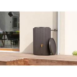 4rain Regenspeicher Madera 220 L braun