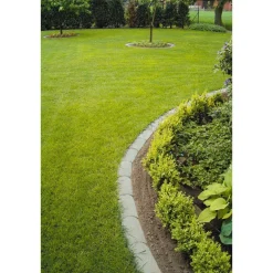 Rasenmaehkante grau 24/12/4cm