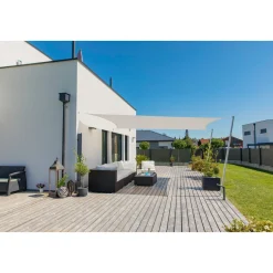 Rechteck-Segel Cannes 4 x 5 m grey