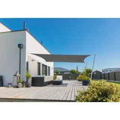 Rechteck-Segel Cannes 3 x 4 m anthrazit