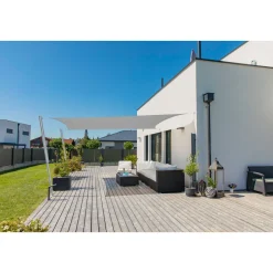 Rechteck-Segel Capri 4 x 5 m grau