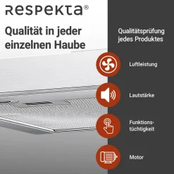 Respekta Blockhaube CH 22098IXB silber 60 cm