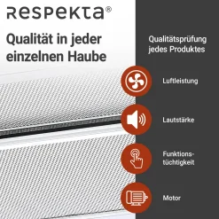 Respekta Flachschirmhaube Tessa CH4138IXC 60 cm