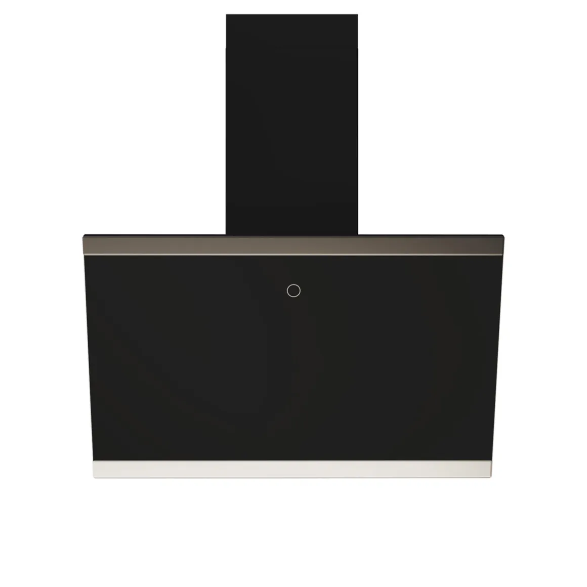 Respekta Haube Schwarz, 60 cm, EEK A++9 Leistungsstufen LED-Beleuchtung