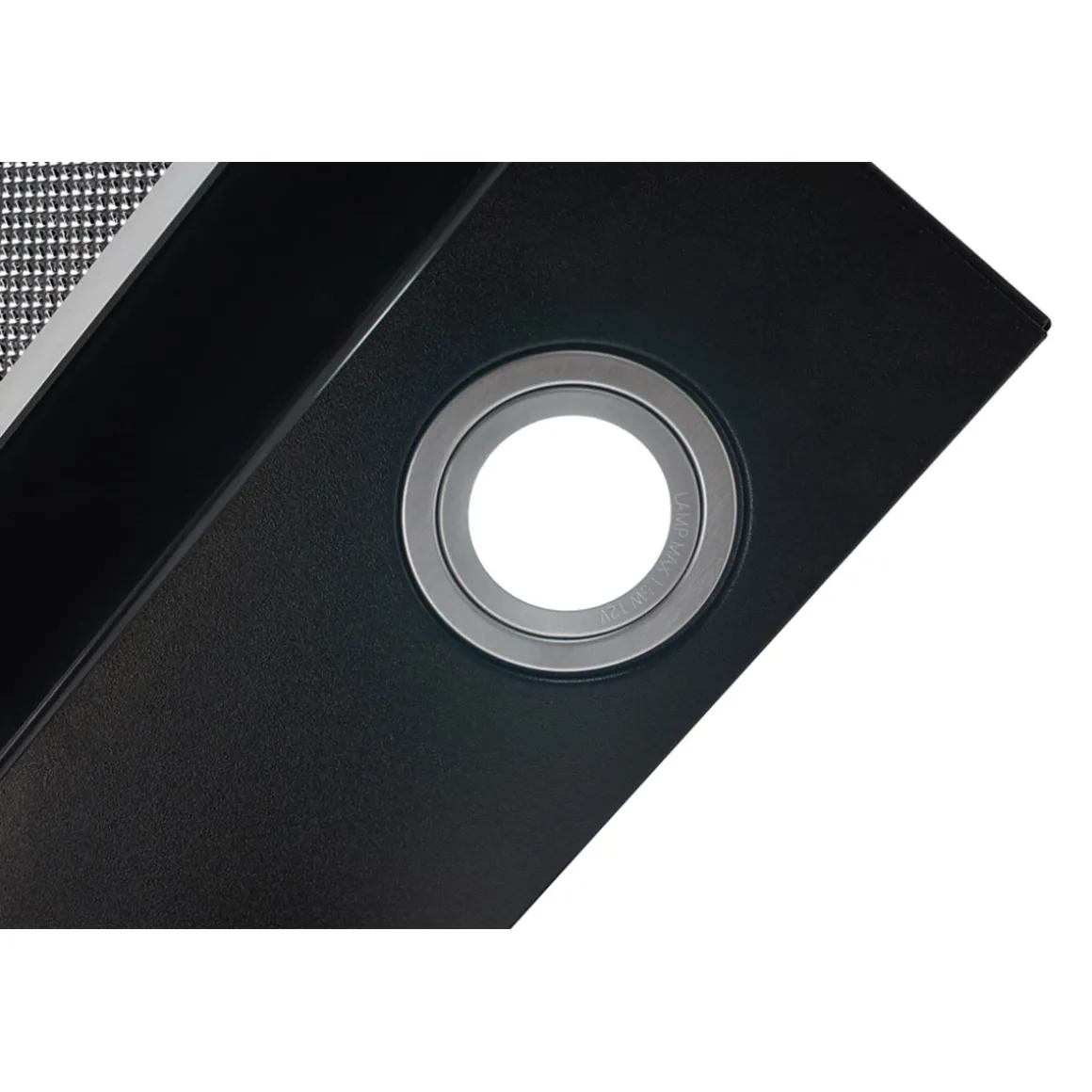 Respekta Haube Schwarz, 60 cm, EEK A++9 Leistungsstufen LED-Beleuchtung