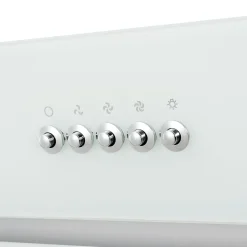 Respekta Kopffreie Schräghaube Leila Glas weiß 60 cm