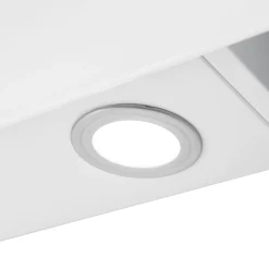 Respekta Kopffreie Schräghaube Leila Glas weiß 60 cm