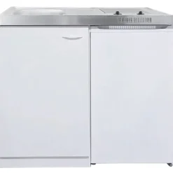 Respekta Miniküche Levin MK100WCS weiß 100 cm