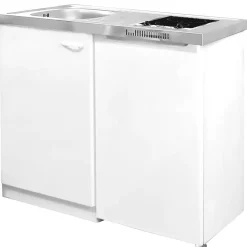 Respekta Miniküche Levin MK100WCS weiß 100 cm