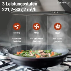 Respekta Nola Kaminhaube CH22058IXB 60 cm Edelstahl