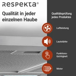 Respekta Nola Kaminhaube CH22058IXB 60 cm Edelstahl