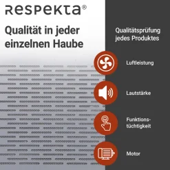 Respekta Suna Unterbauhaube DH640IXL 60 cm Edelstahl