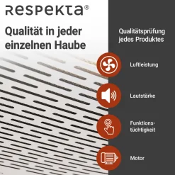 Respekta Suna Unterbauhaube DH520WL 50 cm Weiß