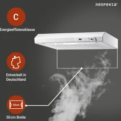 Respekta Suna Unterbauhaube DH520WL 50 cm Weiß