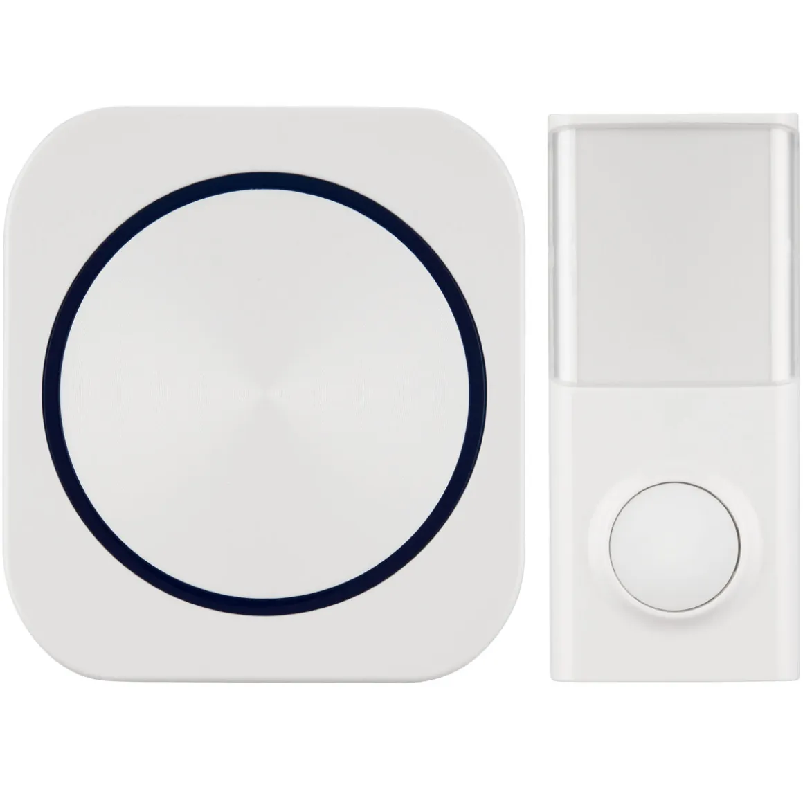 REV Ritter Funk-Gong mit Taster kompakte Bauform mit Licht 58 Melodien 50m weiß