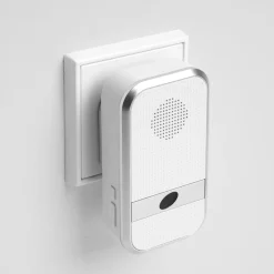 REV Ritter Funk-Gong mit Taster kompakt Orchestra für Steckdose 58 Melodien 150m weiß