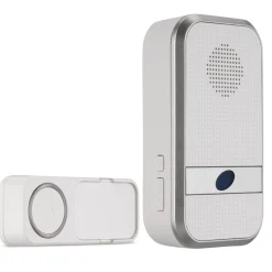 REV Ritter Funk-Gong mit Taster kompakt Orchestra Batterie 58 Melodie 150m weiß