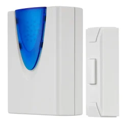 REV Ritter Funk-Gong mit Taster Mini-Bauform 3-Klang 30m weiß