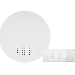 REV Ritter Funk-Gong mit Taster runde Bauform 36 Melodien 100m weiß